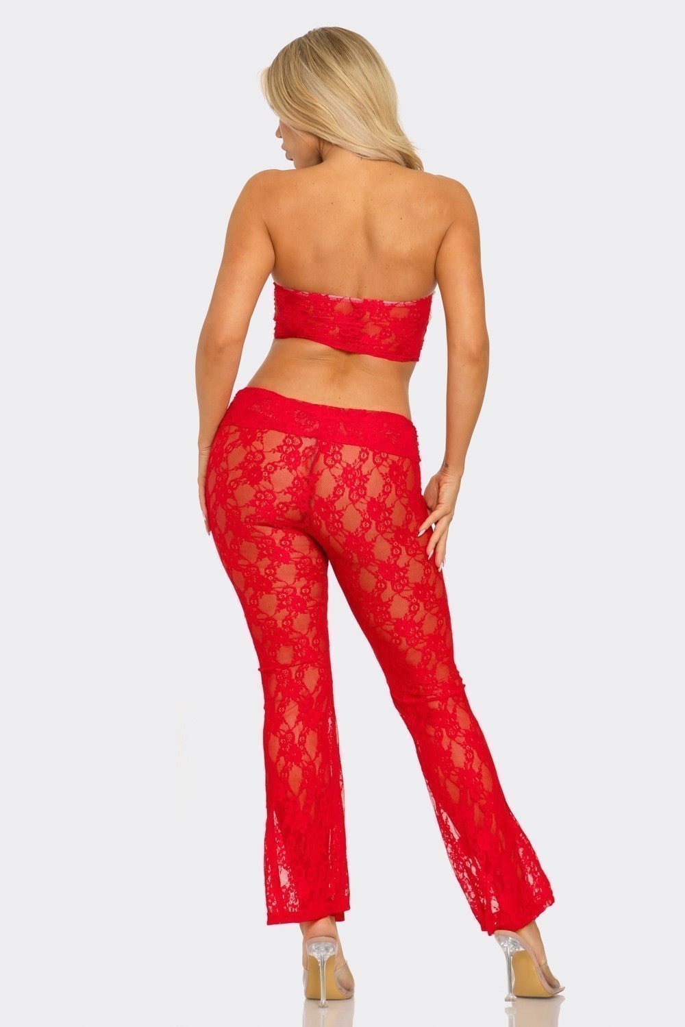 All Eyes On Me Lace Pant Set - 2 Cute - 