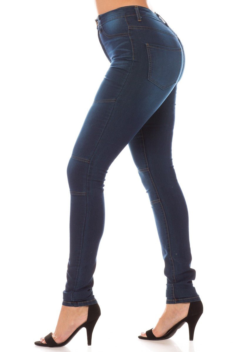 Can't Handle It Stretch Skinny Jeans - Dark Blue - 2 Cute