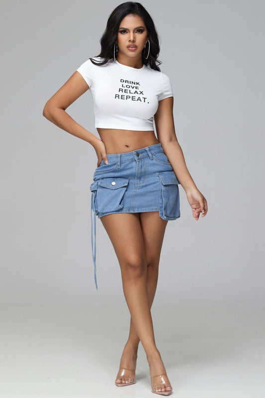 Drink Love Relax Repeat Tee - White - 2 Cute