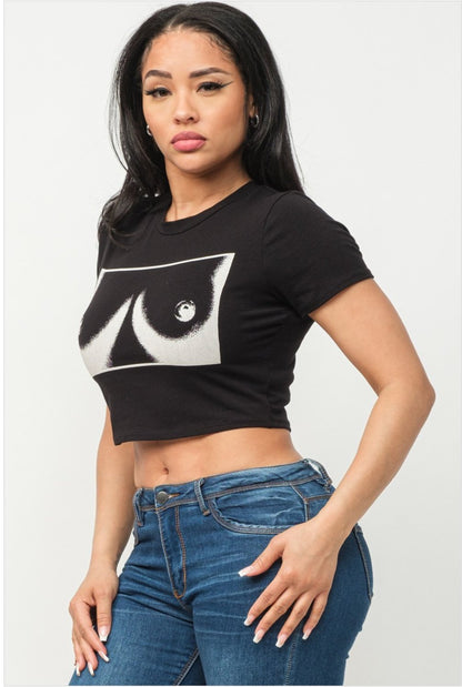 Free The Nips Tee - Black - 2 Cute