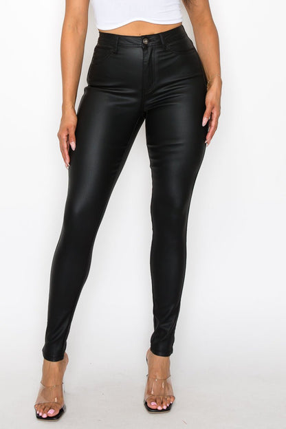 I Dare You Faux Leather Pants - Black - 2 Cute