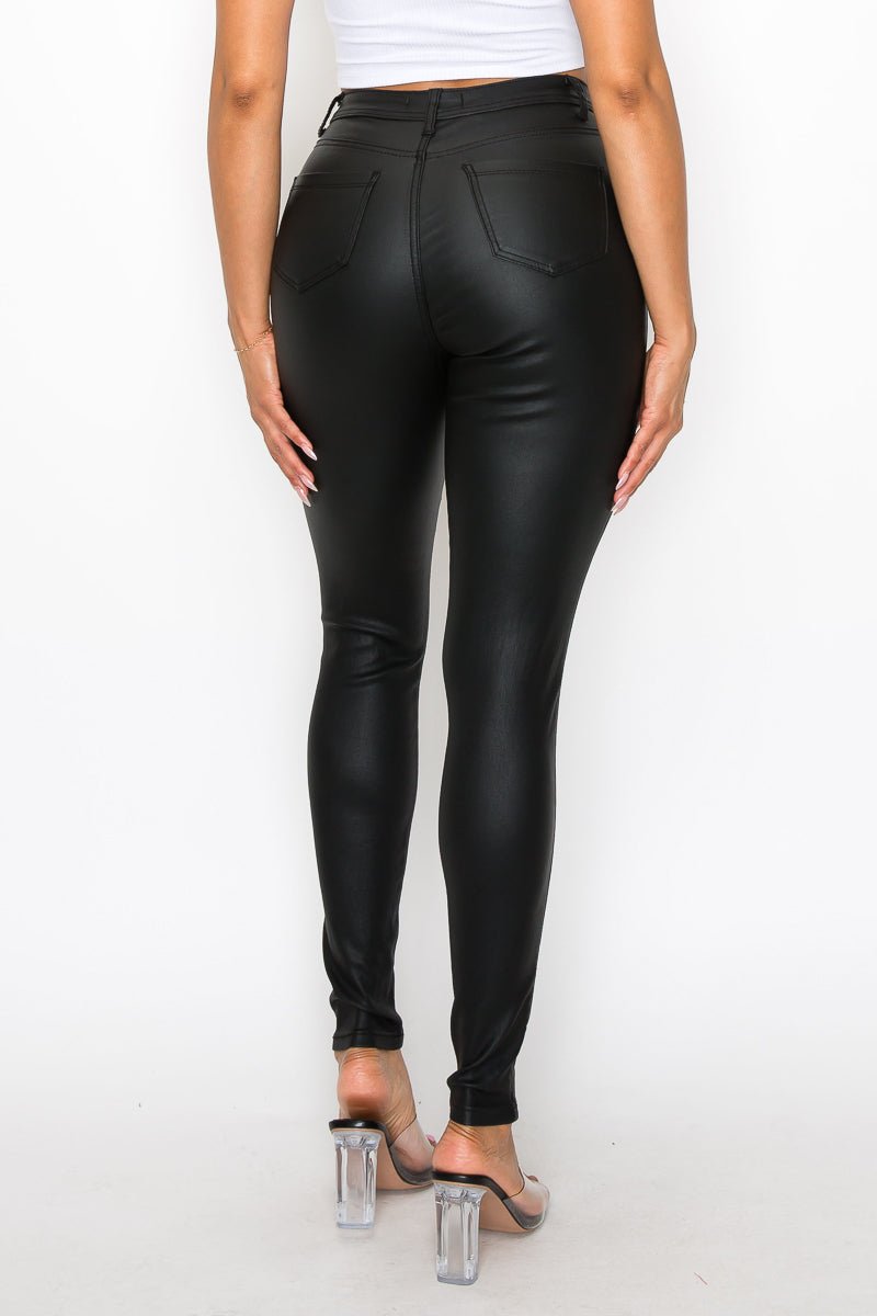 I Dare You Faux Leather Pants - Black - 2 Cute