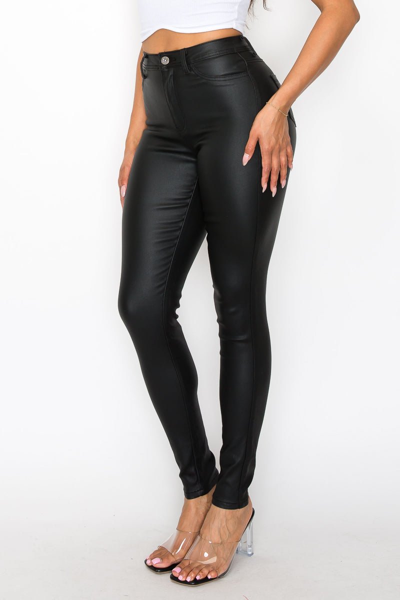 I Dare You Faux Leather Pants - Black - 2 Cute