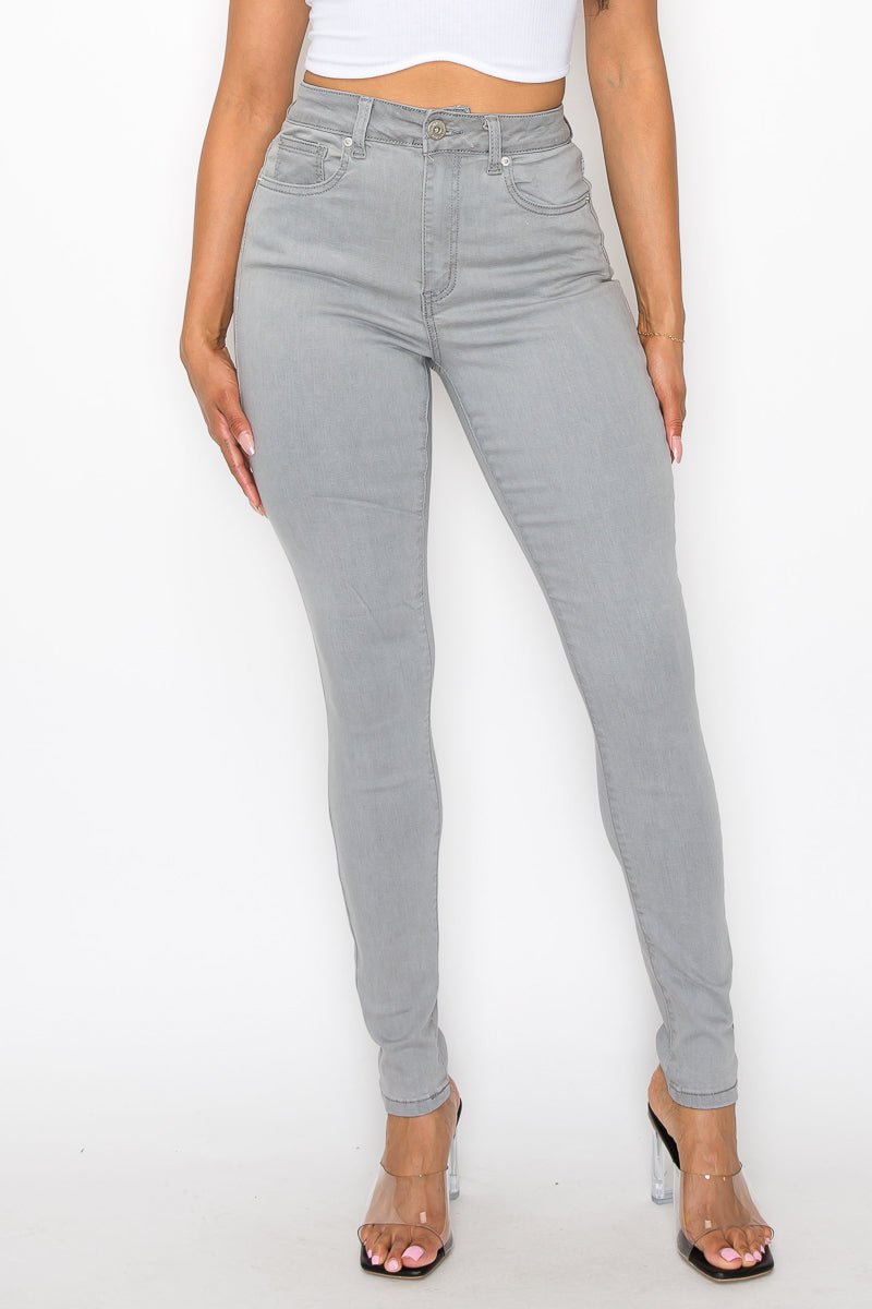 I'm Good High Rise Skinny Jeans - Gray - 2 Cute