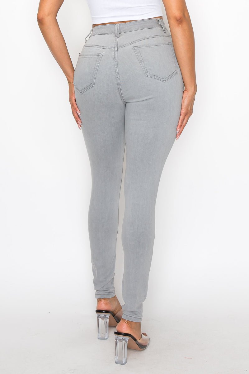 I'm Good High Rise Skinny Jeans - Gray - 2 Cute