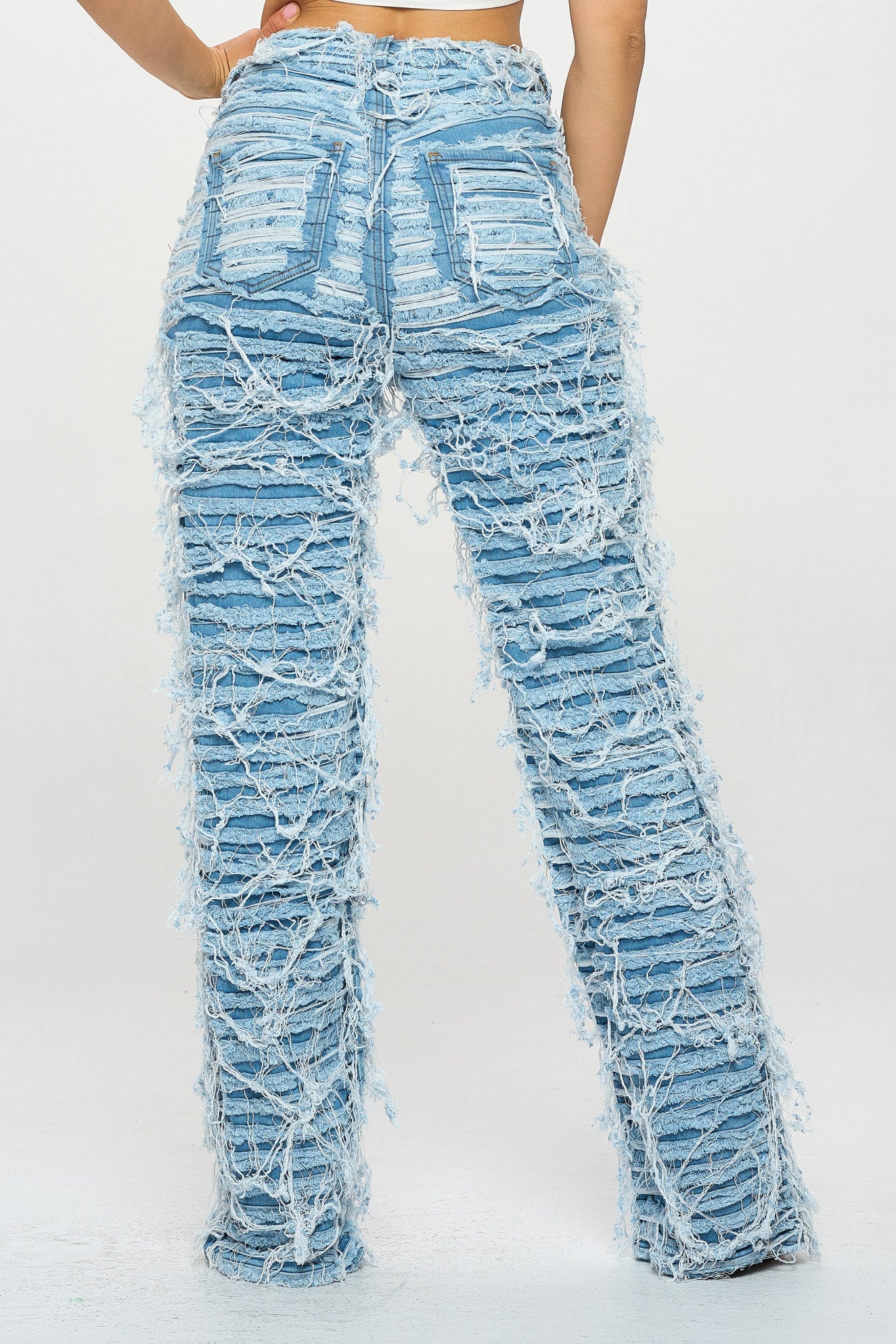 I'm That Girl Straight Leg Jeans - Medium Blue - 2 Cute