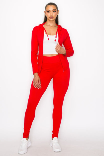 It's Giving Legging Set - Red - 2 Cute