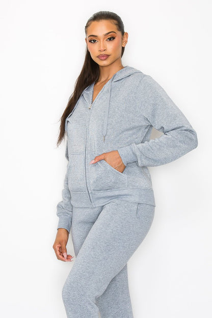 Just Loungin' Jogger Pant Set - Gray - 2 Cute