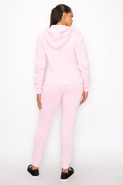 Just Loungin' Jogger Pant Set - Pink - 2 Cute