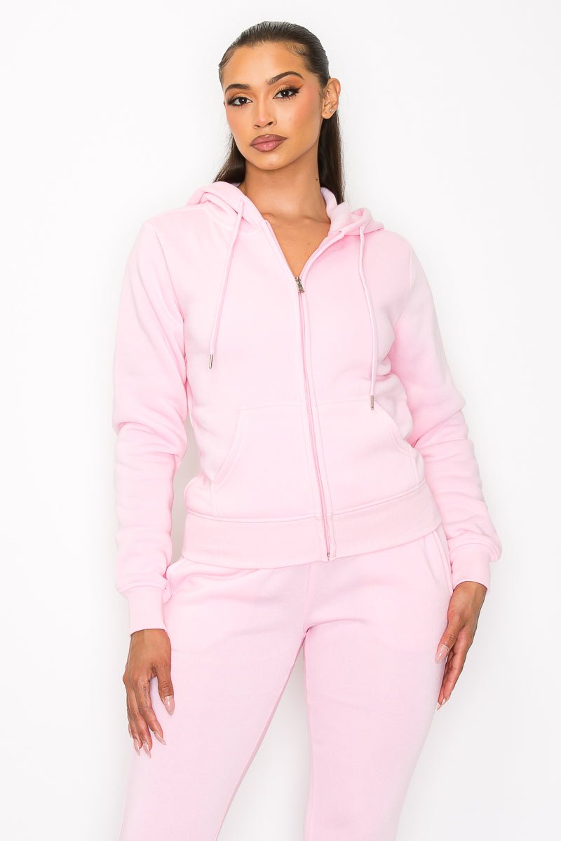 Just Loungin' Jogger Pant Set - Pink - 2 Cute