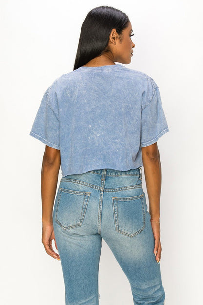 Legendary Cropped Tee - Light Blue - 2 Cute