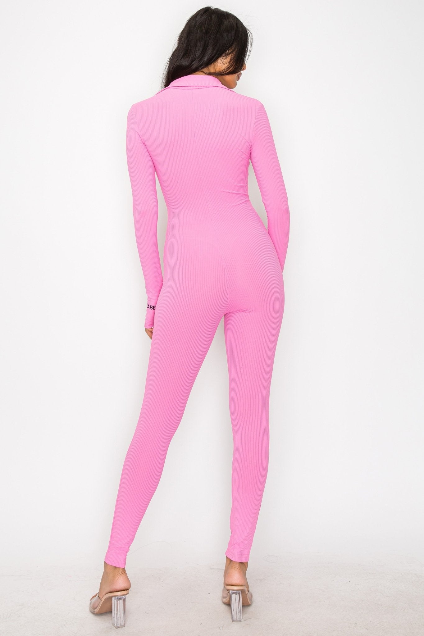 Lucky Label Jumpsuit - Pink - 2 Cute