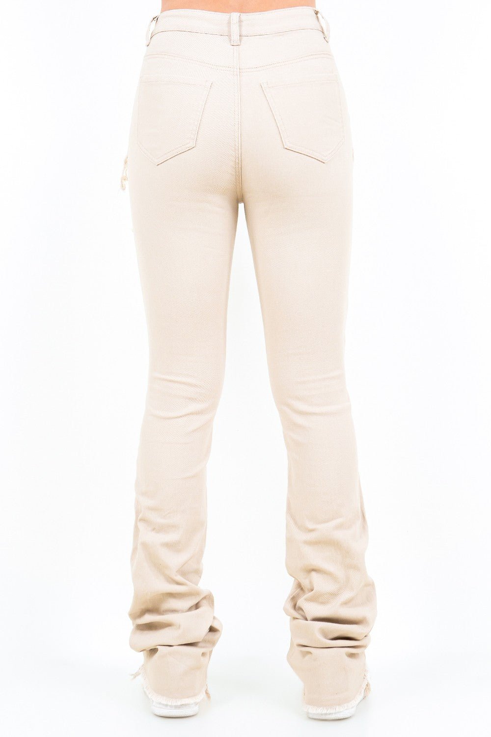 Nothing Else Cargo Stacked Pant - Khaki - 2 Cute