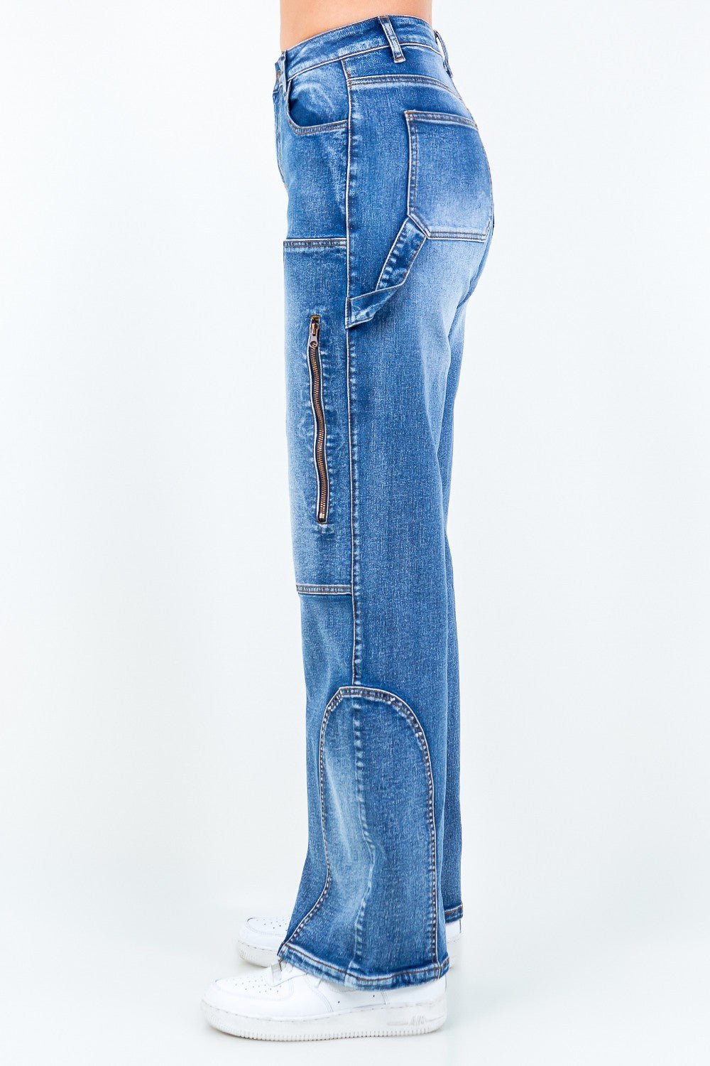 Sweet Then Sour Wide Leg Jean - Blue - 2 Cute