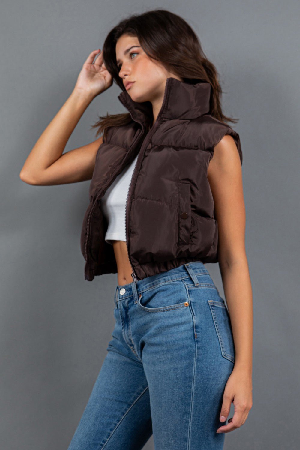 White Night Puffer Vest - 2 Cute - 