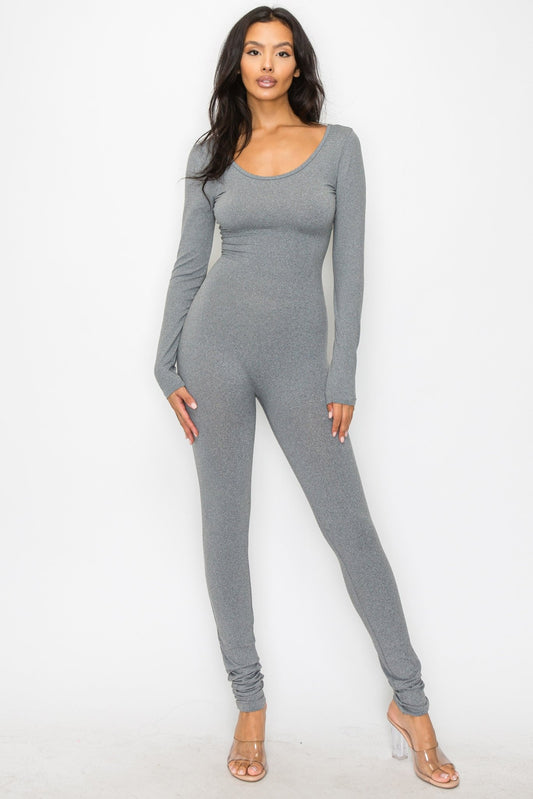 Your Crush Jumpsuit - Charcoal Gray - 2 Cute