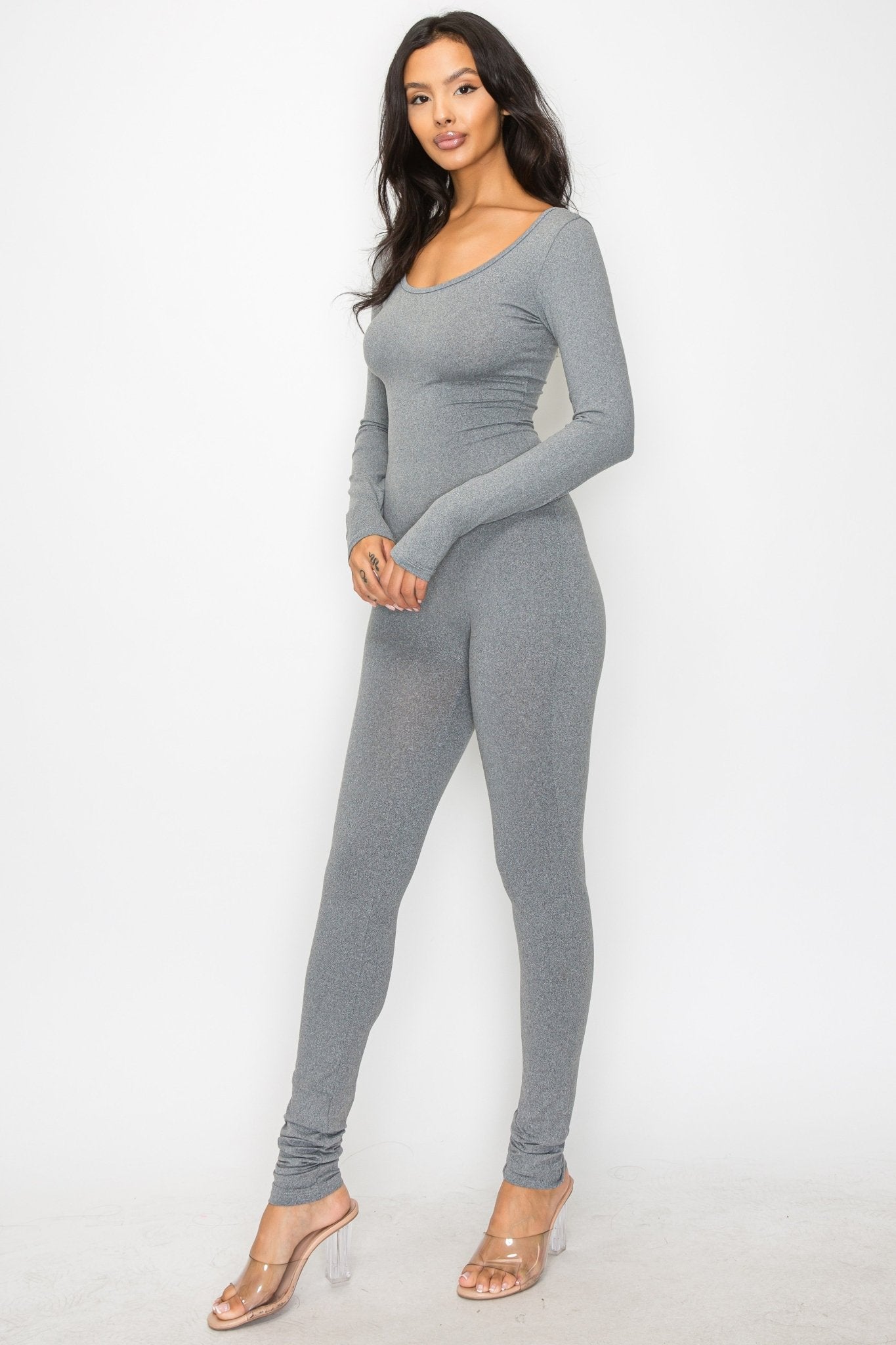 Your Crush Jumpsuit - Charcoal Gray - 2 Cute